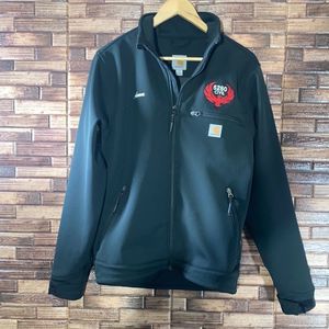 Womens Small Carhartt Black Jacket With Logo & Name